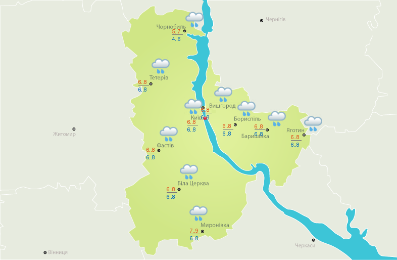 Дощі та плюс на термометрі: яка погода очікує 11 грудня жителів Київщини - зображення